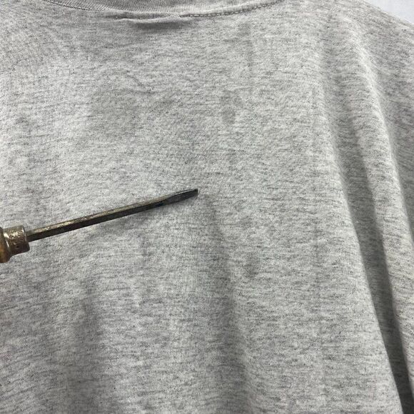 VTG Hill US Air Force Base Gray T-Shirt Size L Utah Single Stitched Distressed - Picture 9 of 10